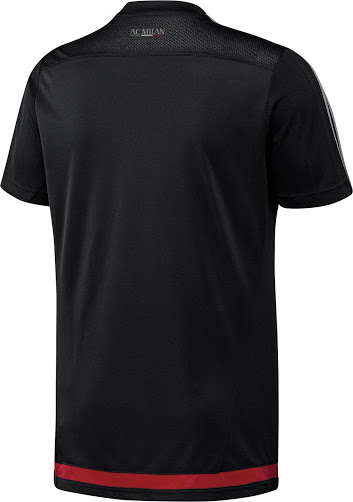 Ac Milan 2015-16 Black Training Shirt - Click Image to Close